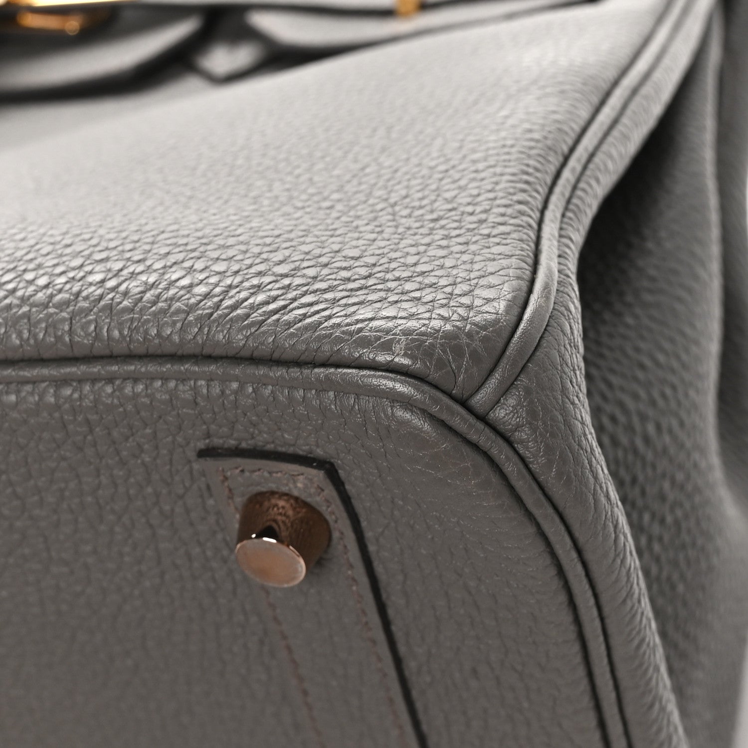 Hermes Togo BIRKIN 30 Etain 11 of 12