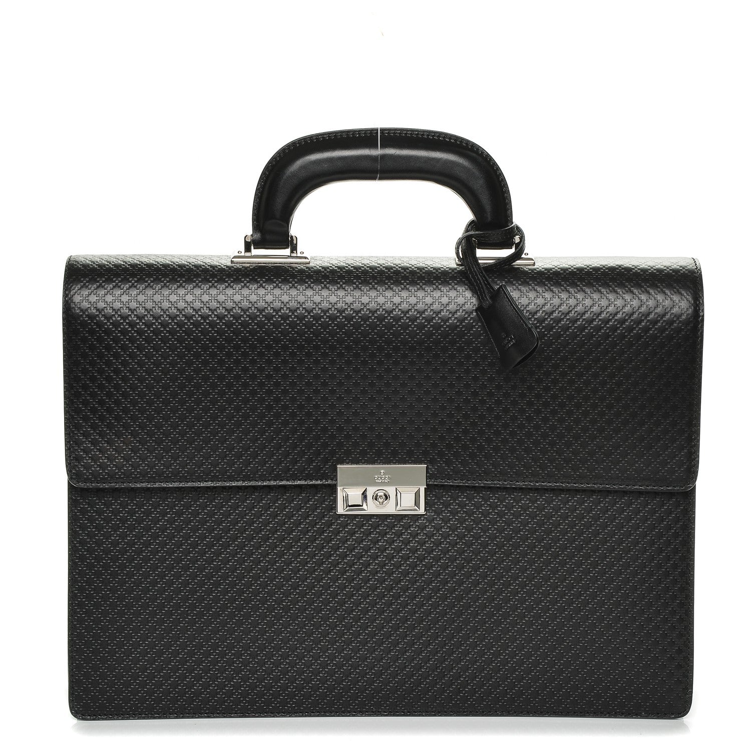 Gucci Diamante Double Gusset Briefcase Black 1 of 6