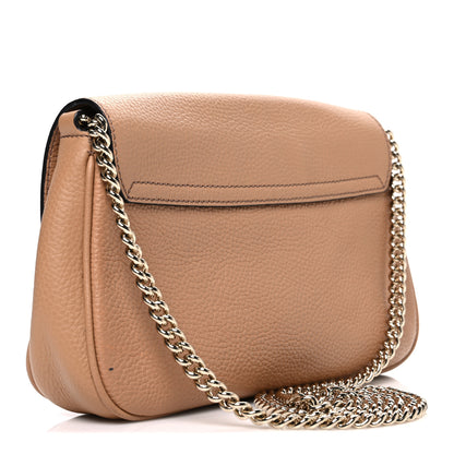 Gucci Pebbled Calfskin Medium Soho Flap Crossbody Camelia 3 of 13