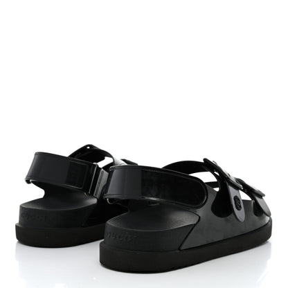 Gucci Rubber Mini Double G Womens Isla Dad Sandals 38 Black 4 of 11