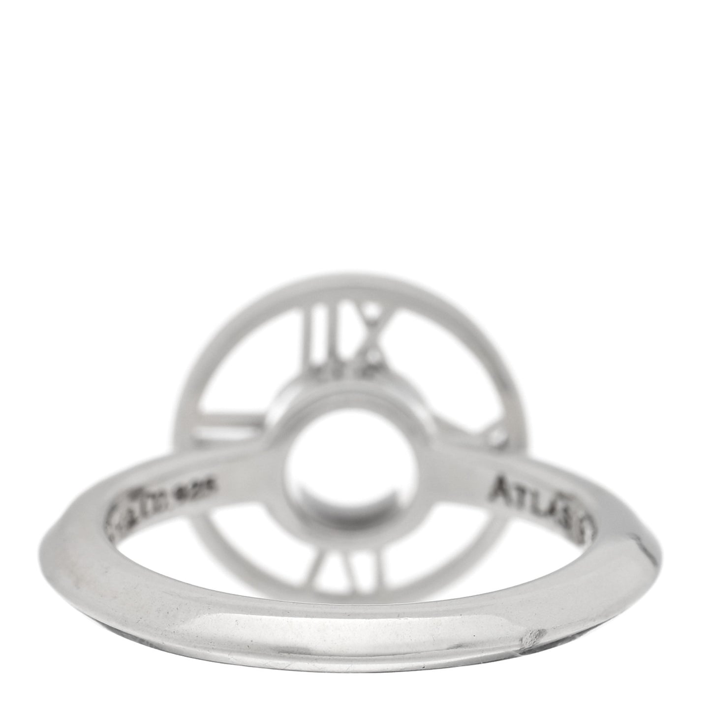 Sterling Silver Atlas Round Medallion Ring 53 6.5