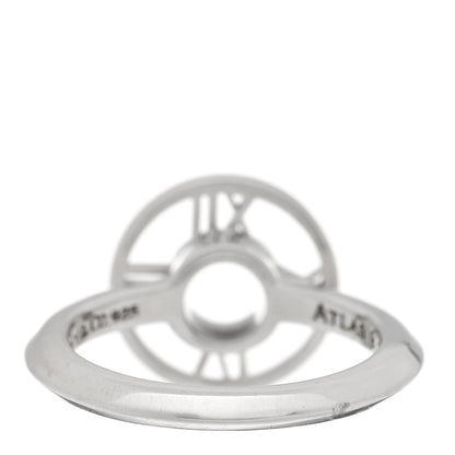 Tiffany Sterling Silver Atlas Round Medallion Ring 53 6.5 3 of 5