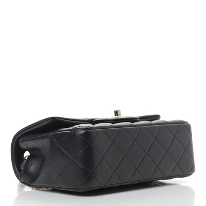 Chanel Lambskin Quilted Mini Rectangular Flap Black 4 of 12