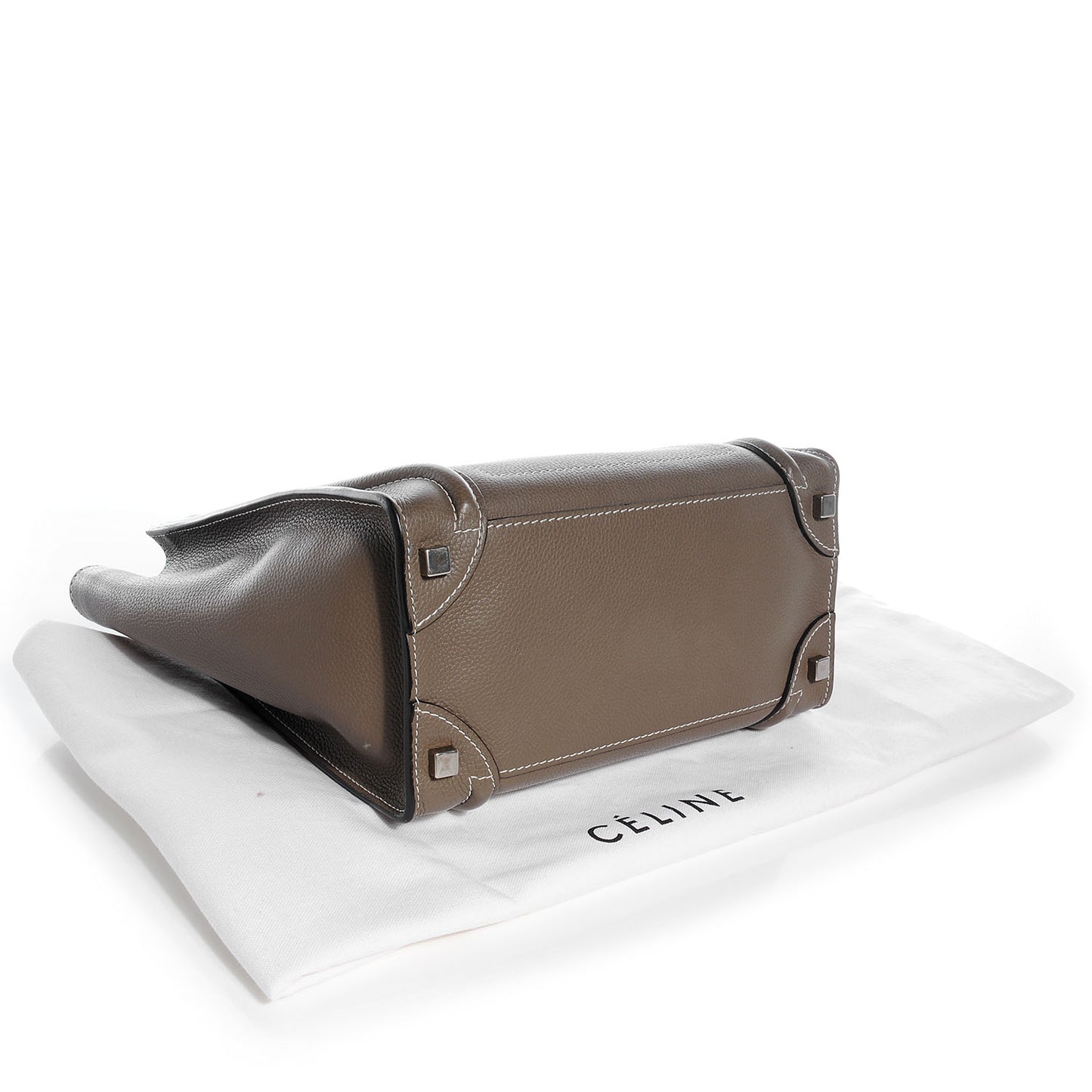 Drummed Calfskin Micro Luggage Souris