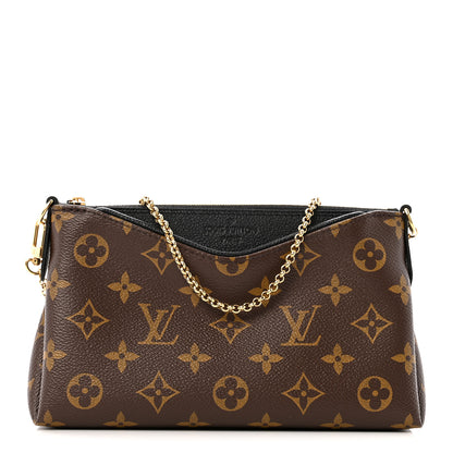 Louis Vuitton Monogram Pallas Clutch Black 1 of 11