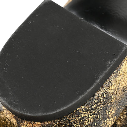 Chanel Laminated Goatskin Over the Knee Boots 40 Bronze 9 of 11