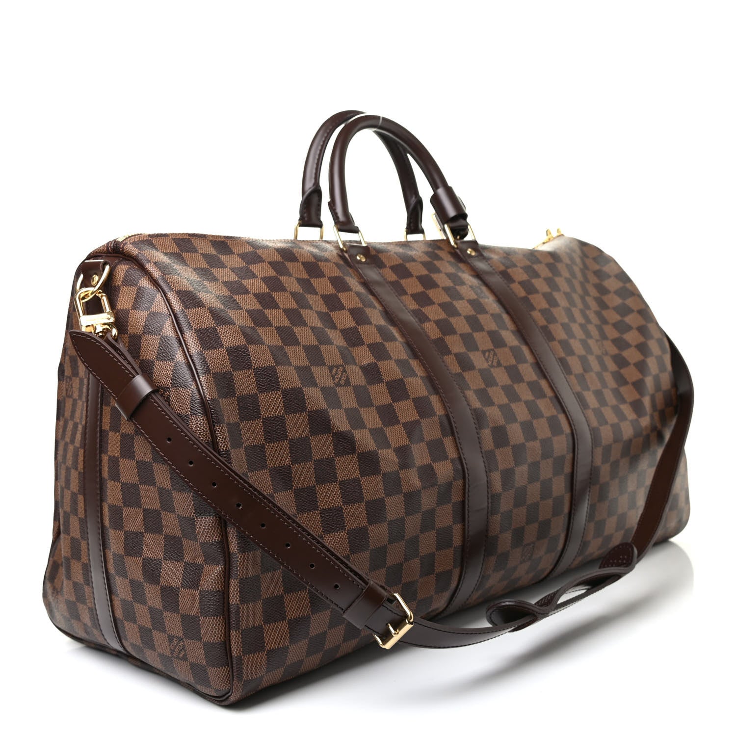 Louis Vuitton Damier Ebene Keepall Bandouliere 55 3 of 11