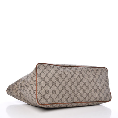 Gucci Soft GG Supreme Monogram Medium Crossbody Tote Beige Cuir 5 of 9