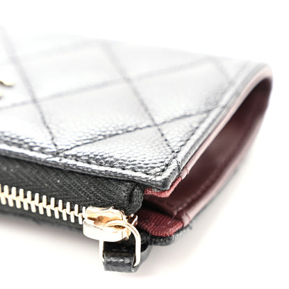 Chanel Caviar Quilted Zipped Key Holder Case Black 9 of 10