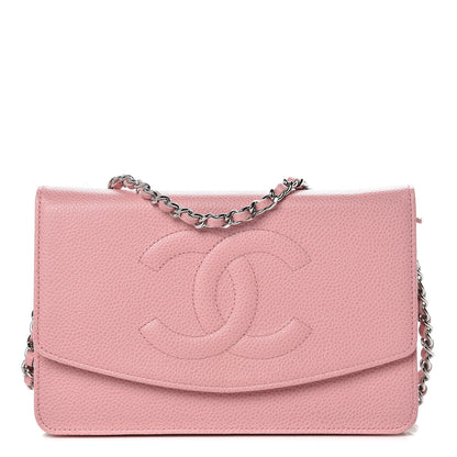Chanel Caviar Timeless CC Wallet On Chain WOC Pink 1 of 11