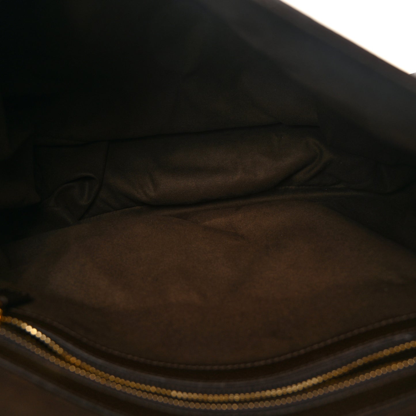 Grained Calfskin Large Jennifer Crossbody Bag Brown