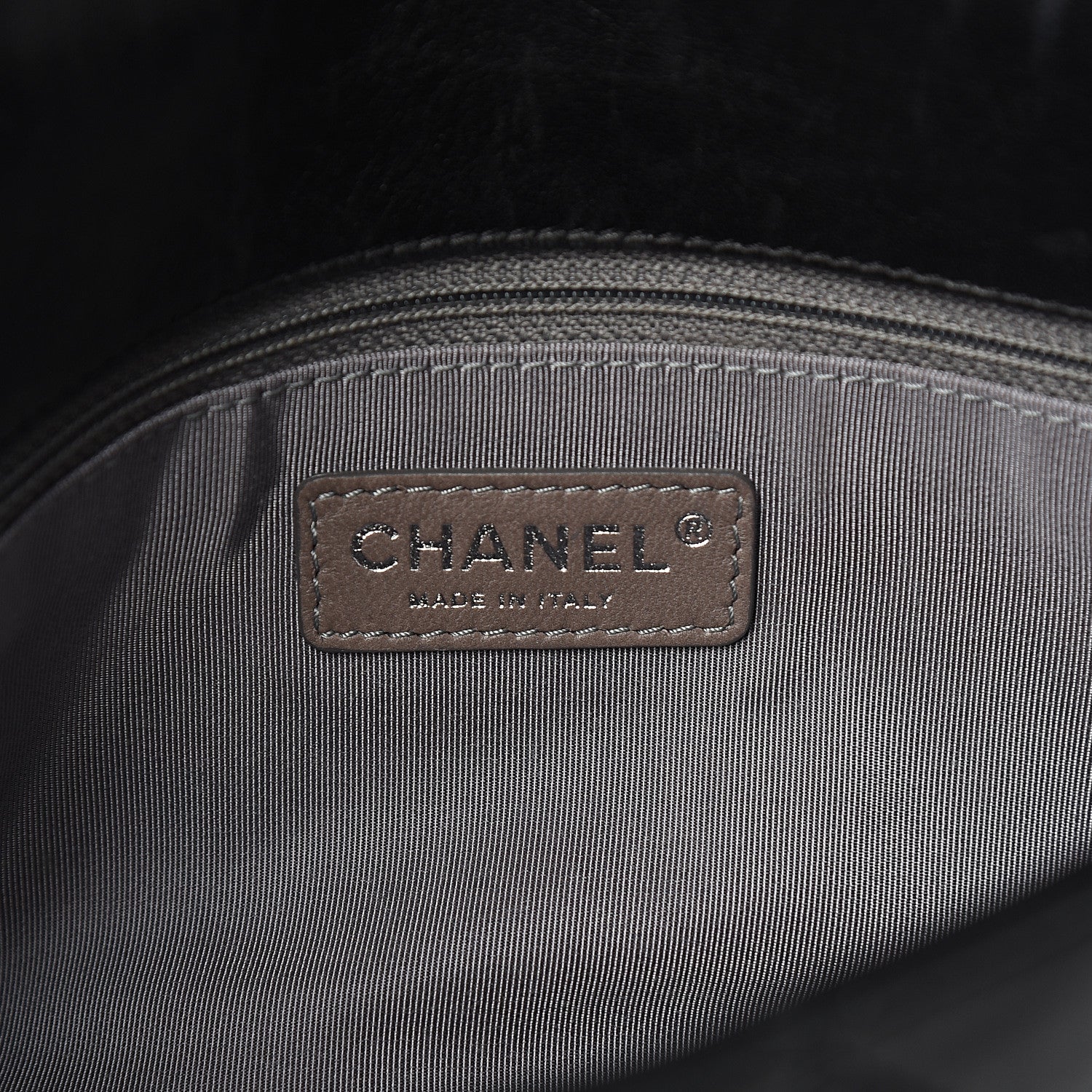 Chanel Lambskin Quilted Medium Flap Black White 6 of 10