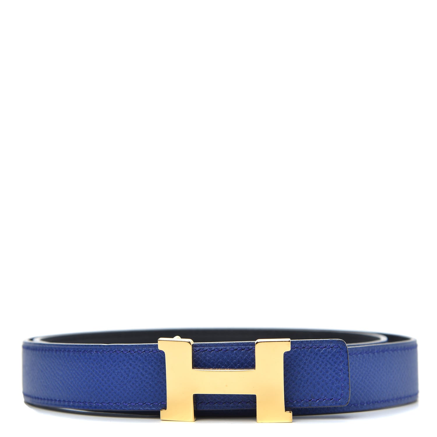 Hermes Swift Epsom 32mm Constance H Belt 90 Black Bleu Saphir 1 of 5