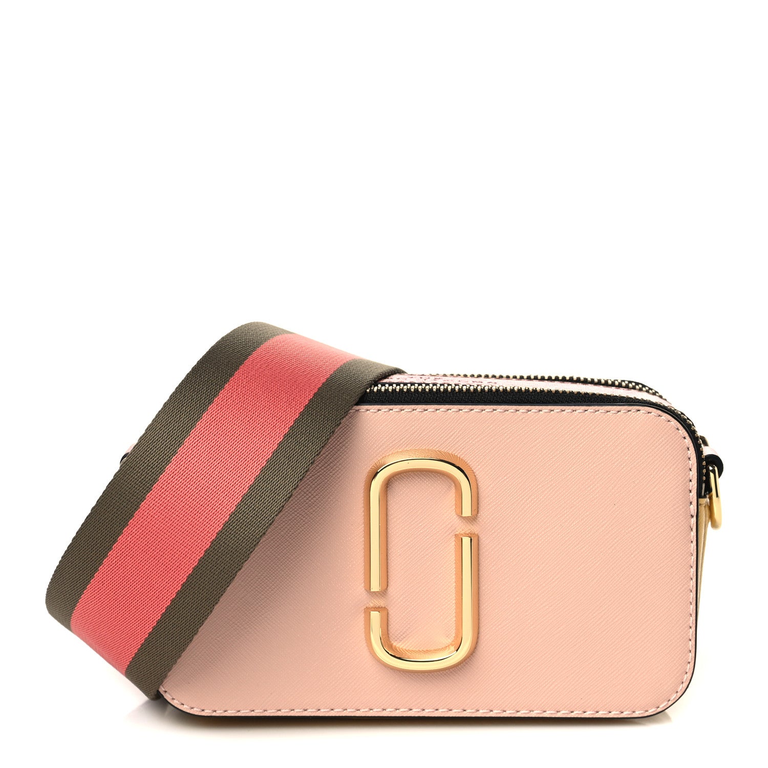 Marc Jacobs Saffiano Small Snapshot Camera Bag Pink Multicolor 1 of 7