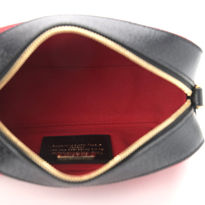Gucci Felt Calfskin Script Logo Gucci 100 Camera Bag Bright Hibiscus Black Azure 5 of 9