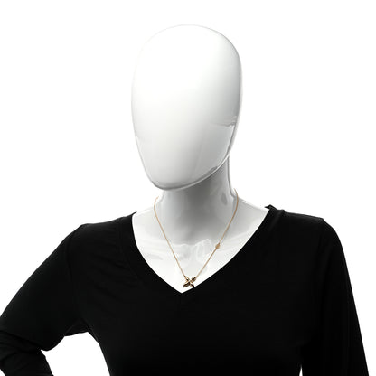 Louis Vuitton Louisette Necklace Silver Gold 2 of 5