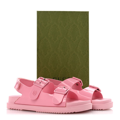 Gucci Rubber Mini Double G Womens Isla Dad Sandals 42 Wild Rose 9 of 9