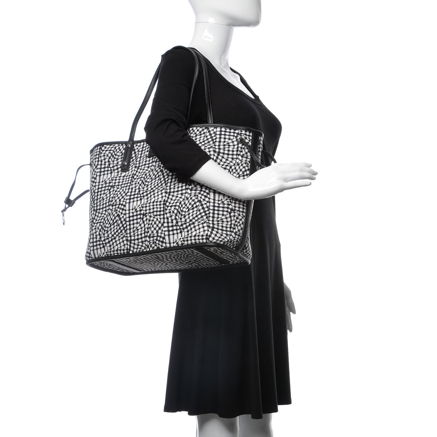 Visetos Medium Reversible Shopper Tote Black