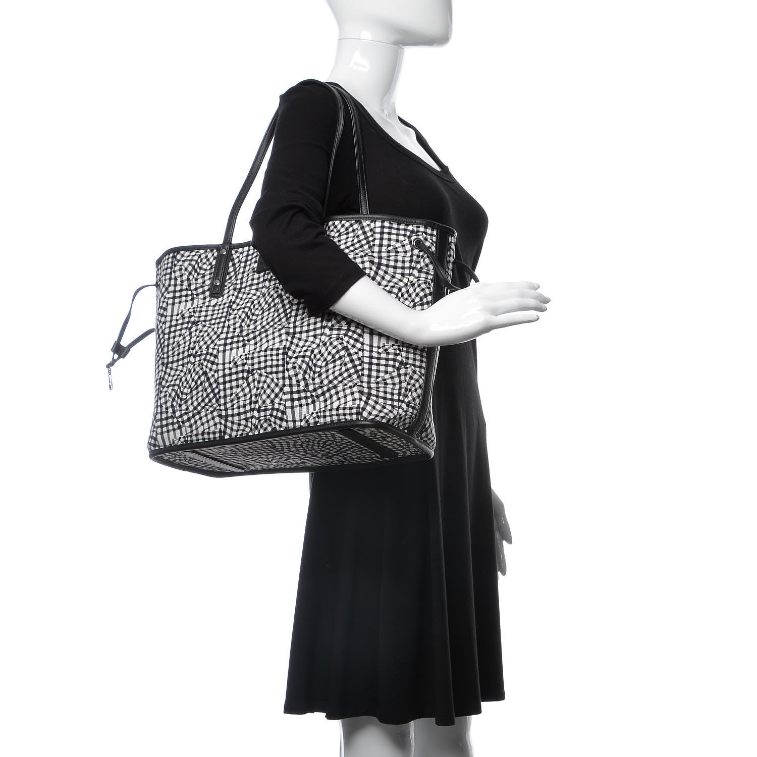 MCM Visetos Medium Reversible Shopper Tote Black 2 of 12