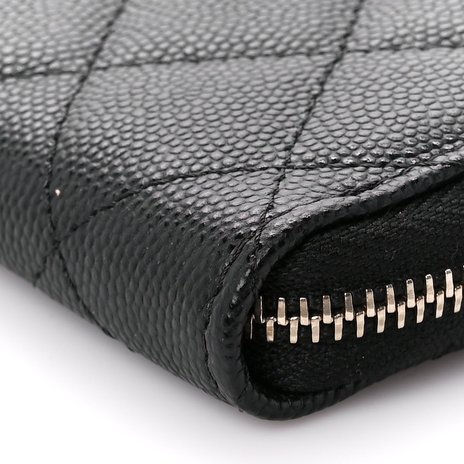 Chanel Caviar Quilted Zipped Key Holder Case Black 10 of 10