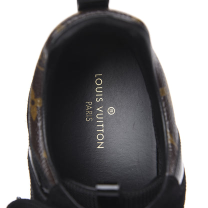 Louis Vuitton Suede Monogram Run Away Sneakers 39 Black 7 of 8