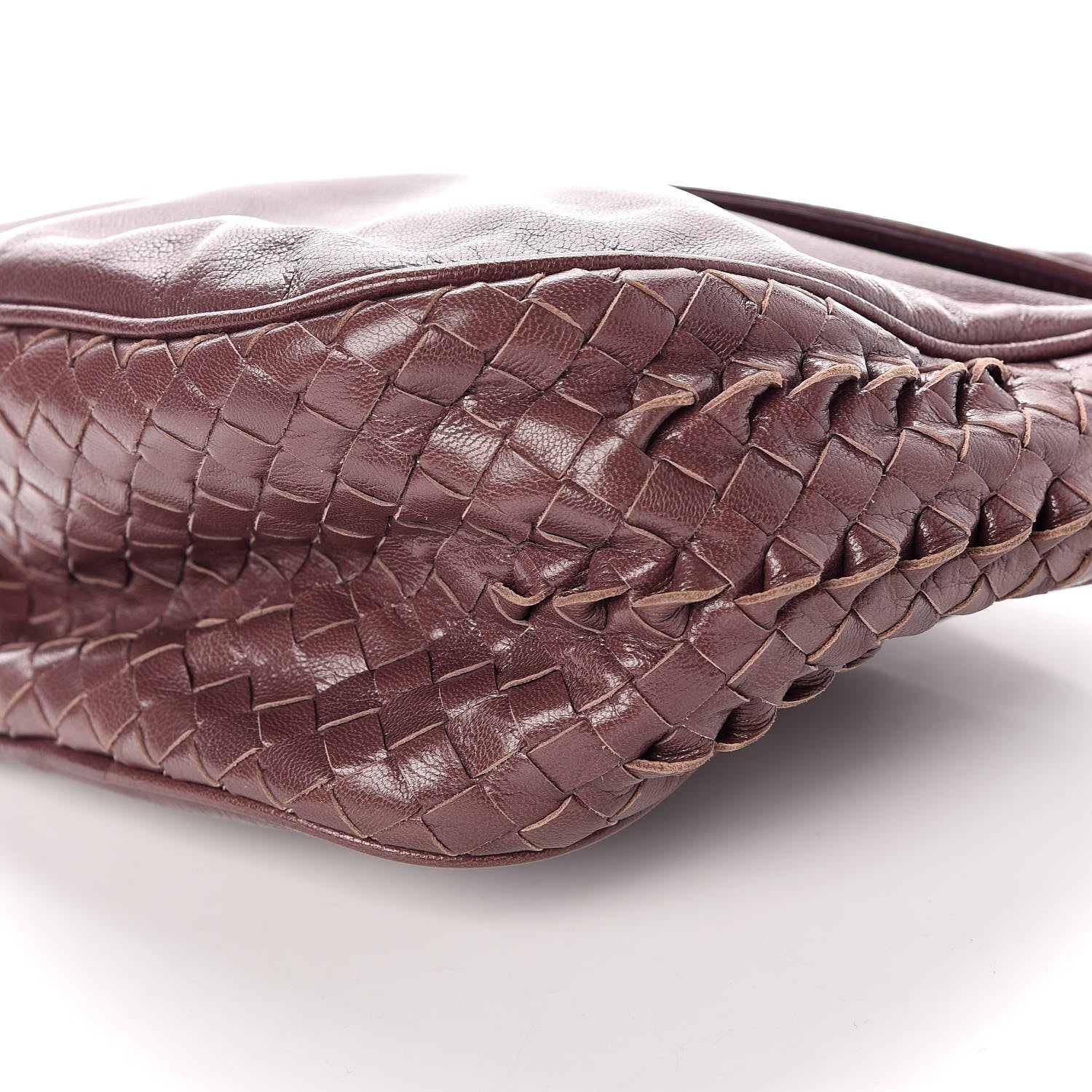 Bottega Veneta Patent Goatskin Intrecciato Hobo Purple 11 of 11