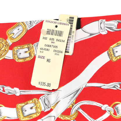 Hermes Silk Brides De Gala Maxi Twilly Capucine Rouge Vieil Or 4 of 5