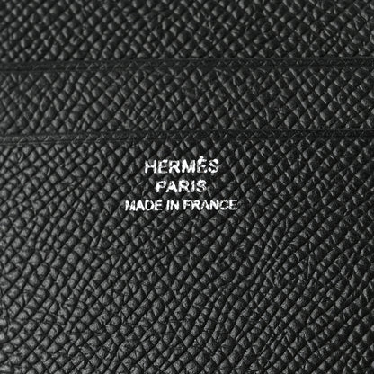 Hermes Epsom MC2 Euclide Card Holder Case Black 6 of 8