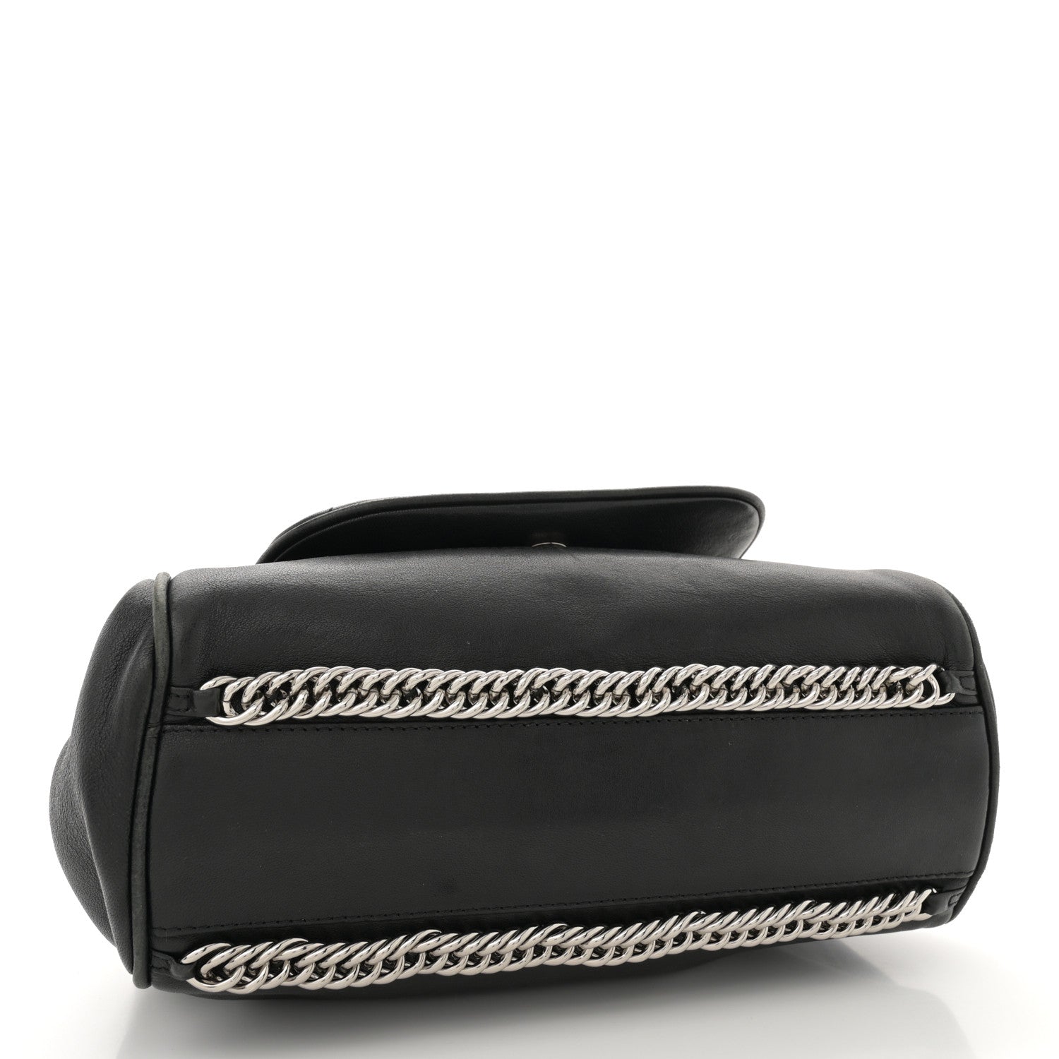 Chanel Washed Lambskin Quilted Bijoux Chain Accordion Flap Black 4 of 12