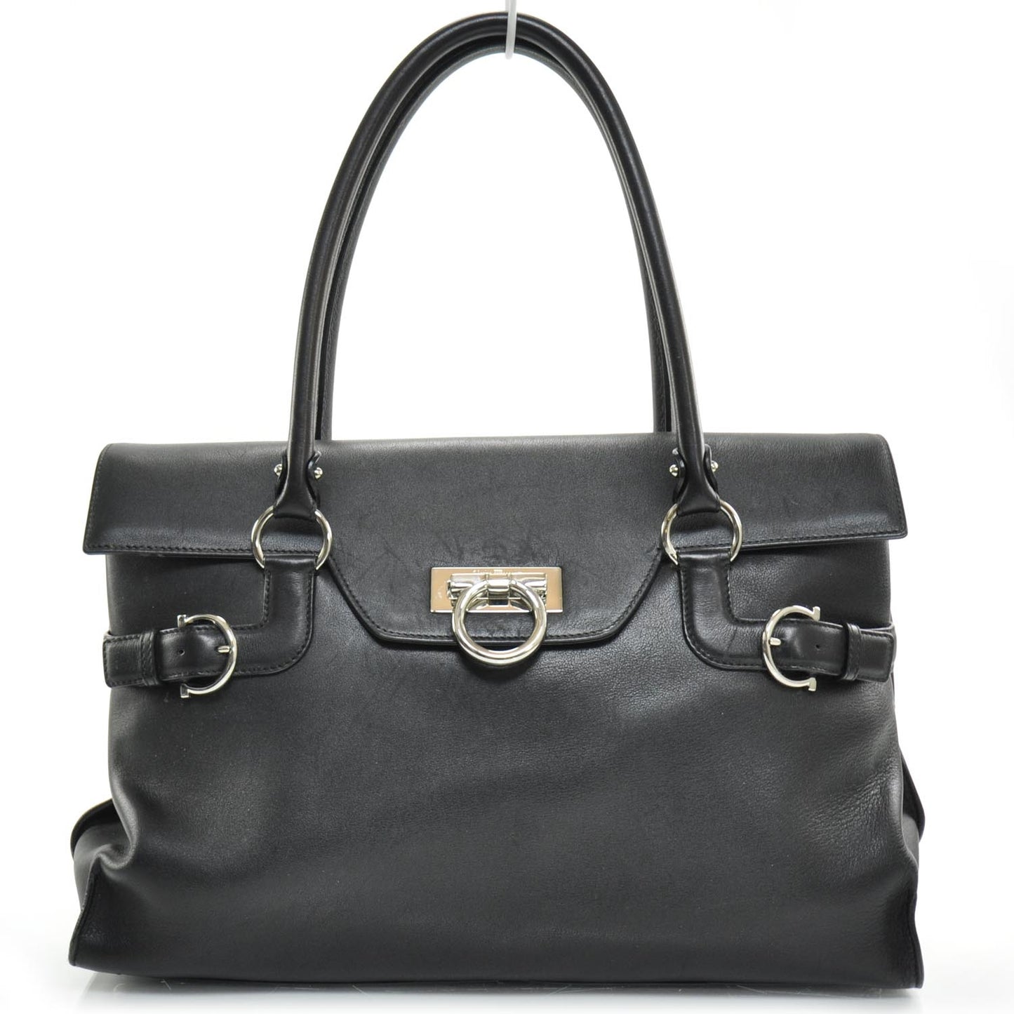 SALVATOREFERRAGAMOLeatherVirnaSatchelBlack