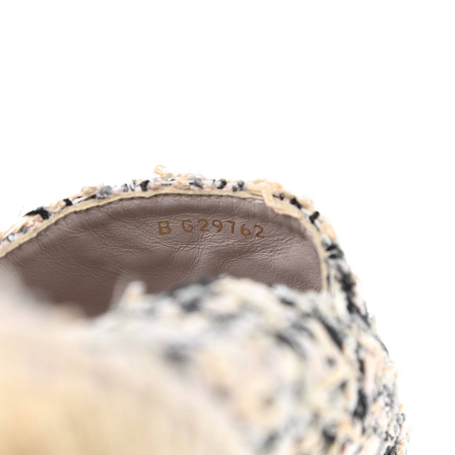 Chanel Tweed Lambskin CC Espadrilles 39 Beige Black Pink 8 of 8