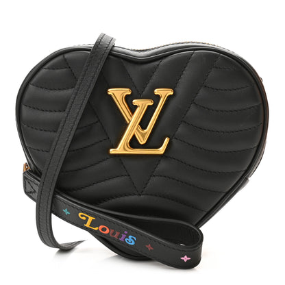 Louis Vuitton Calfskin New Wave Heart Bag Black 1 of 10