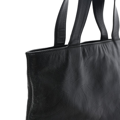 Chanel Lambskin CC Embossed Tote Black 11 of 11