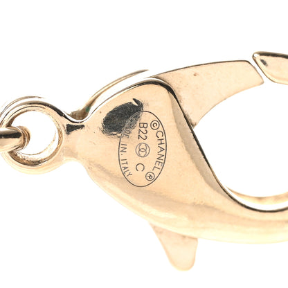 Chanel Metal CC Heart Locket Necklace Gold 5 of 7