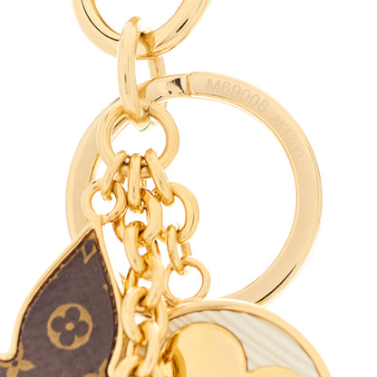 Louis Vuitton Metal Monogram Epi Spring Street Bag Charm Key Holder Gold 4 of 7