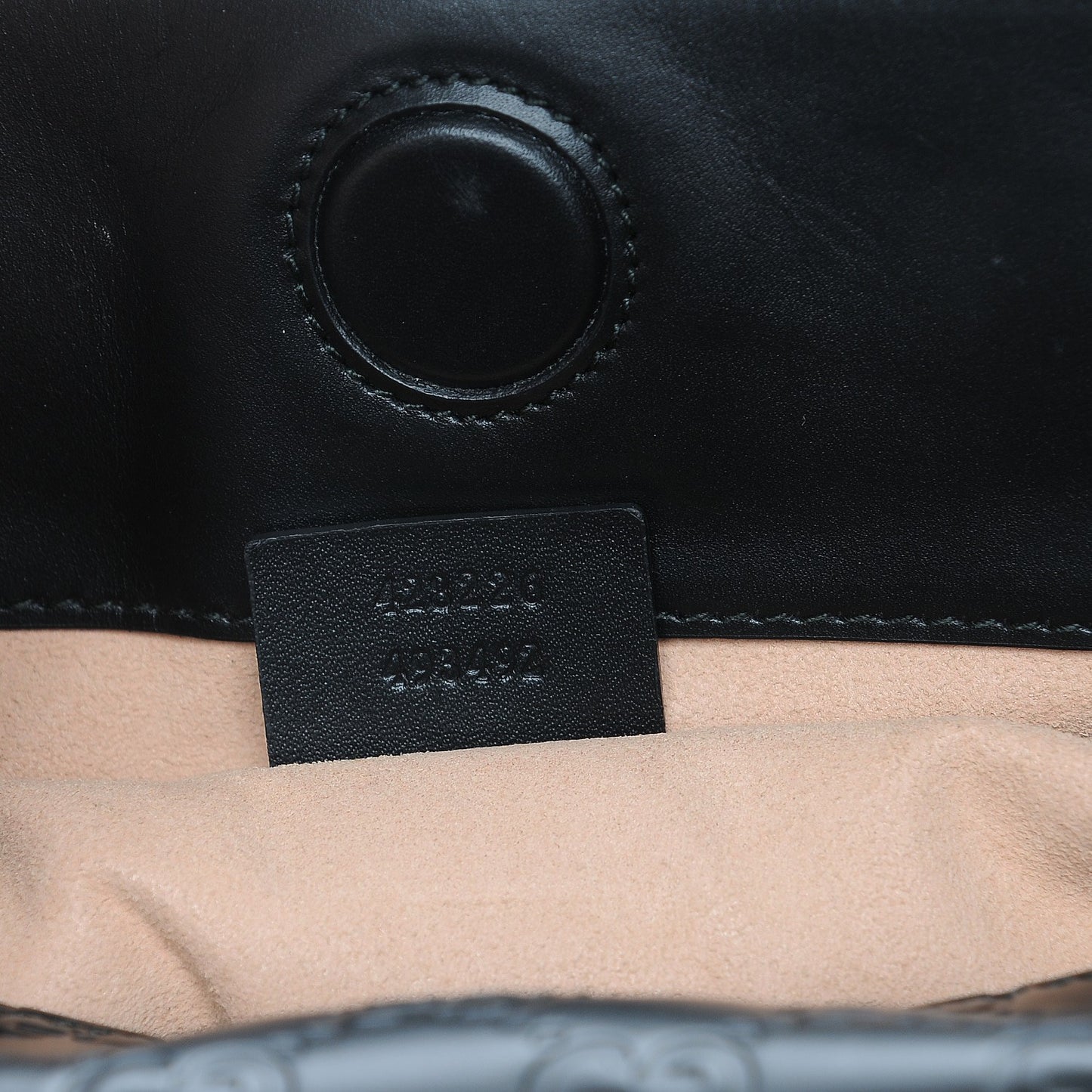 Guccissima Medium Signature Top Handle Bag Black