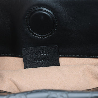 Gucci Guccissima Medium Signature Top Handle Bag Black 8 of 8