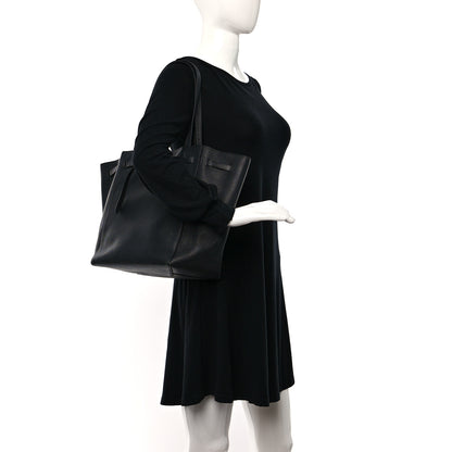 Celine Soft Grained Calfskin Small Belt Cabas Phantom Black 2 of 14