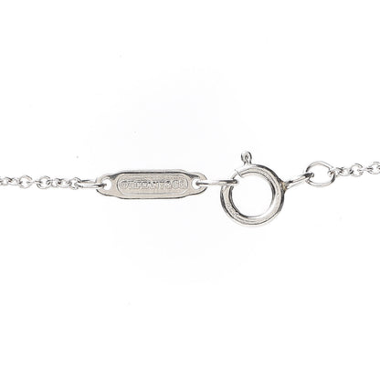 Tiffany Platinum Diamond Small Heart Lock Pendant Necklace 4 of 6
