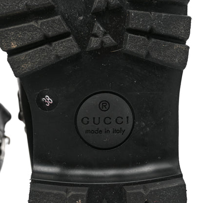 Gucci X THE NORTH FACE Calfskin Womens Hiking Ankle Boots 38 Black 6 of 8