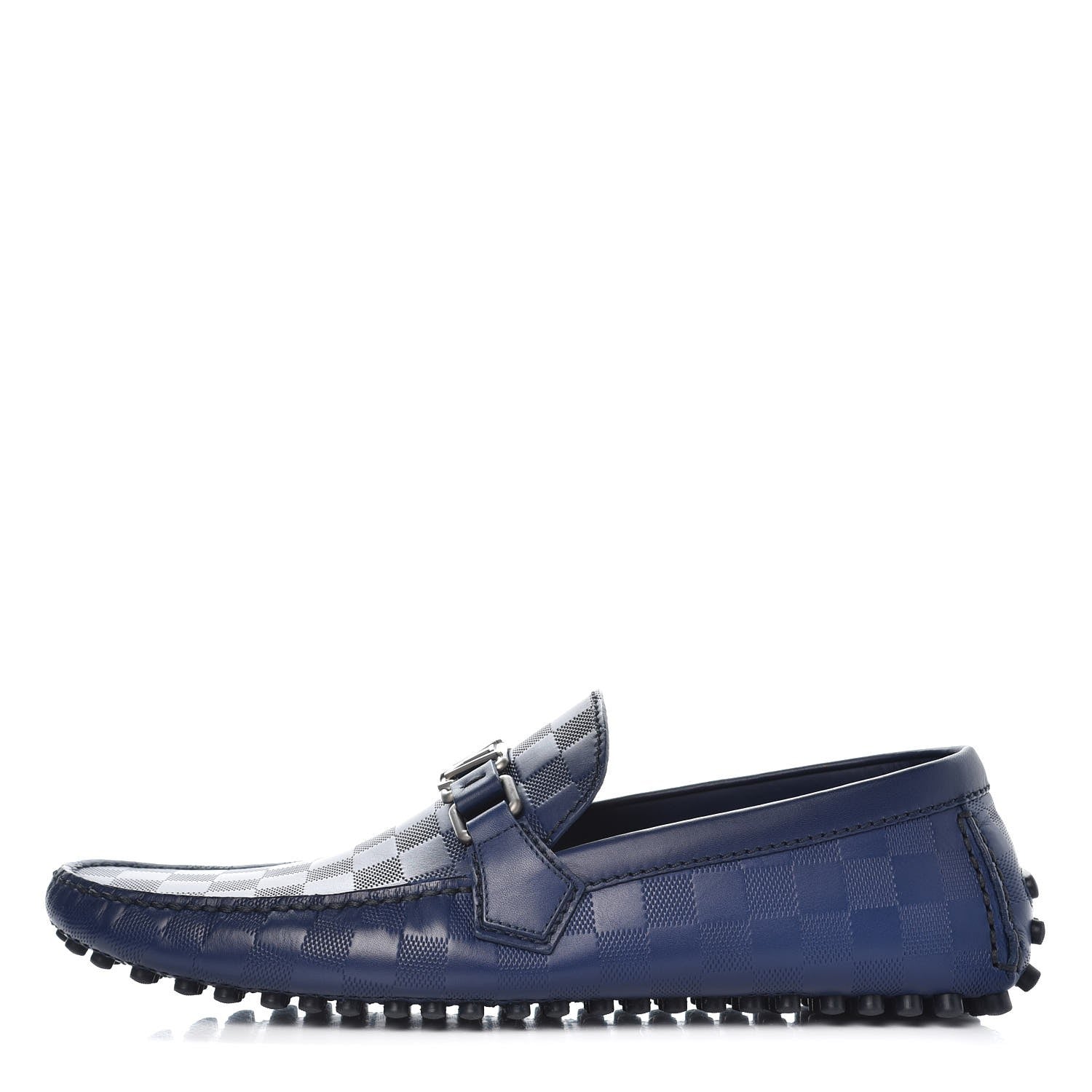 Louis Vuitton Mens Damier Infini Hockenheim Moccasin Loafers 13 Cosmos 1 of 10