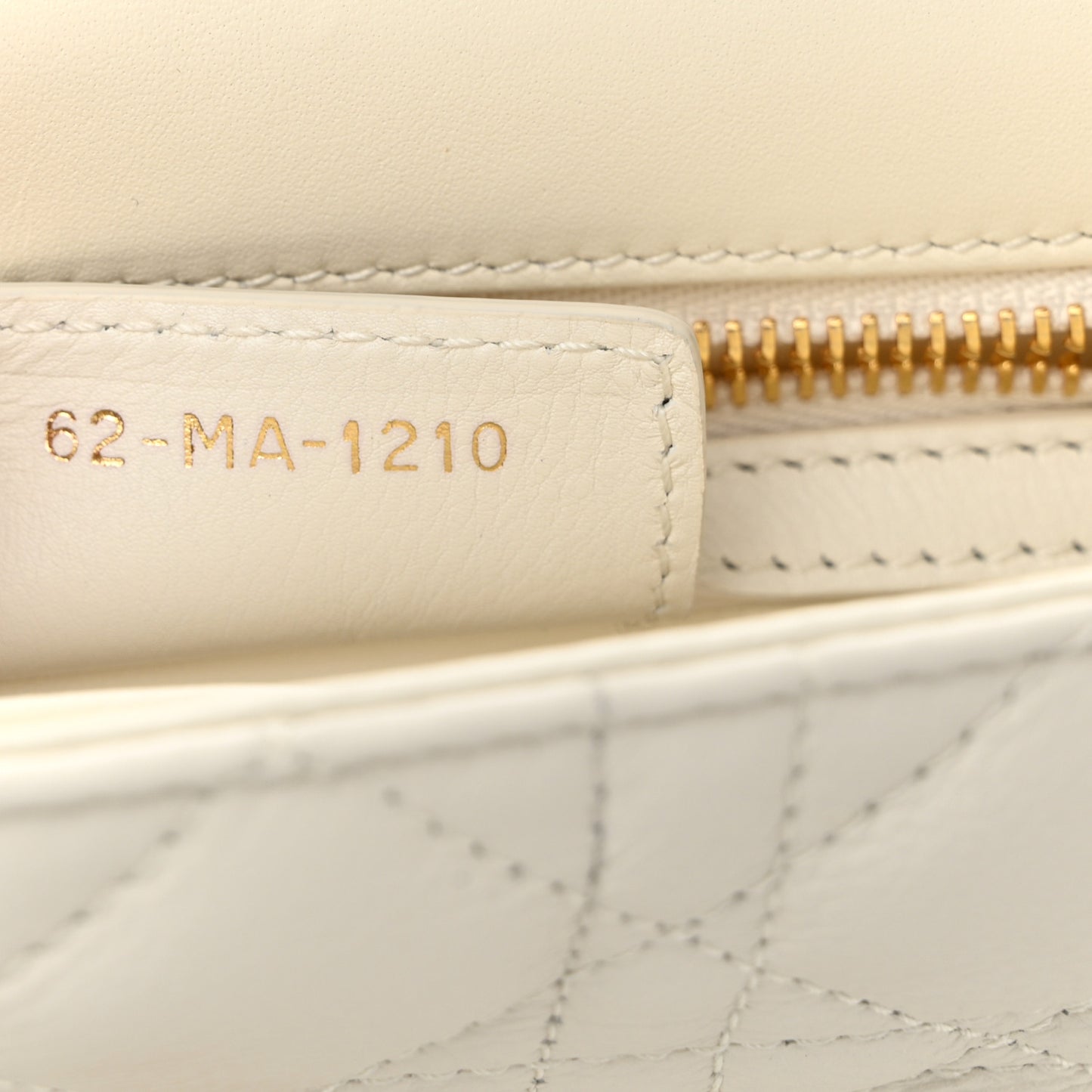 Lambskin Cannage Small Caro Bag Ivory