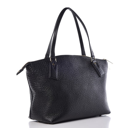 Burberry Signature Grain Calfskin Medium Welburn Tote Black 3 of 8