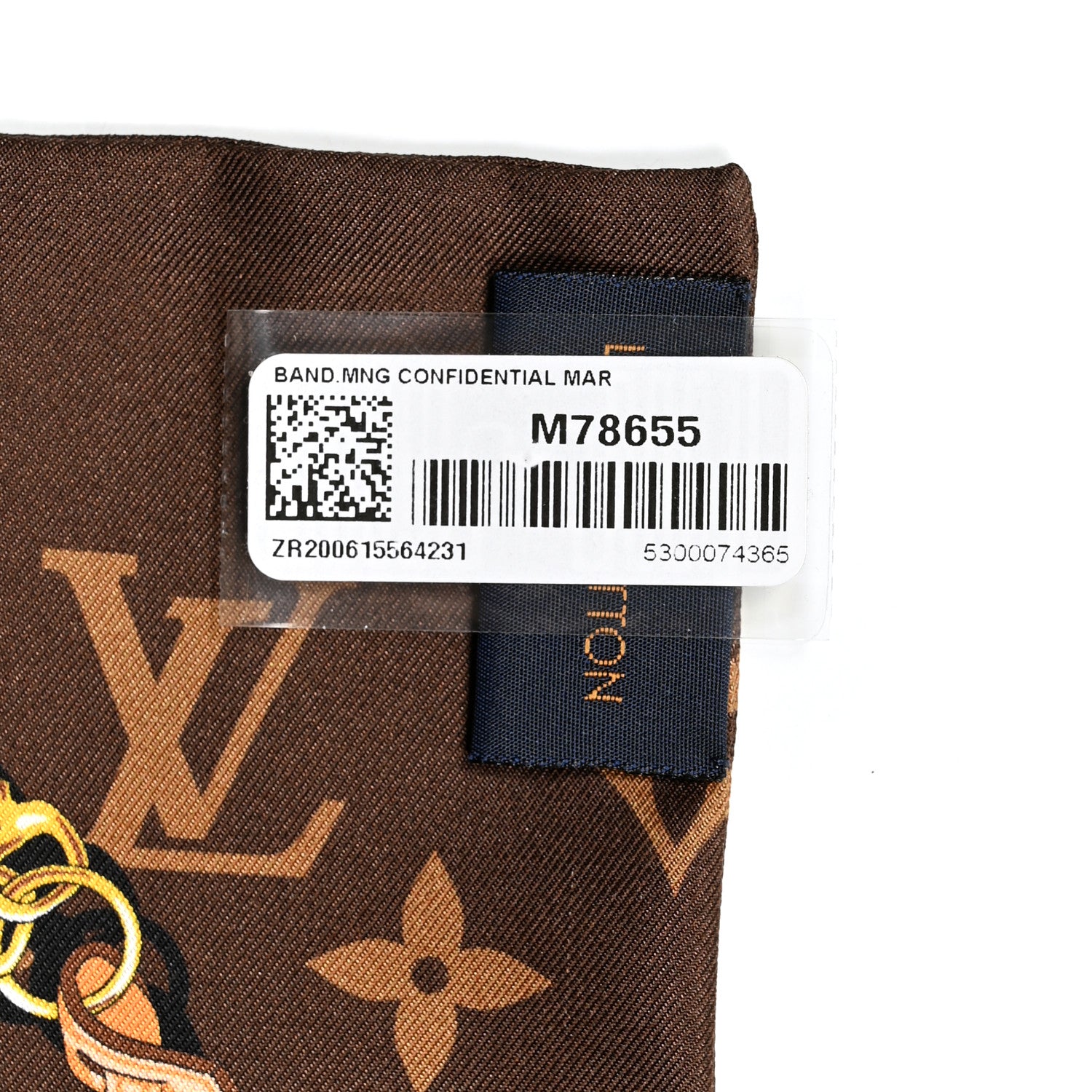 Louis Vuitton Silk Monogram Confidential Bandeau Brown 4 of 5
