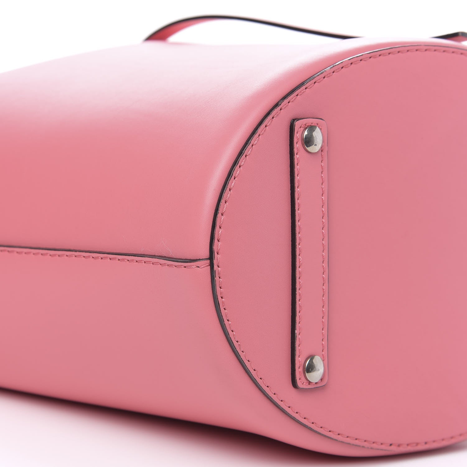 Burberry Supple Calfskin Medium Bucket Coral Pink 7 of 10