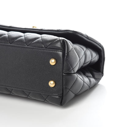 Chanel Caviar Quilted Mini Coco Handle Flap Black 9 of 10