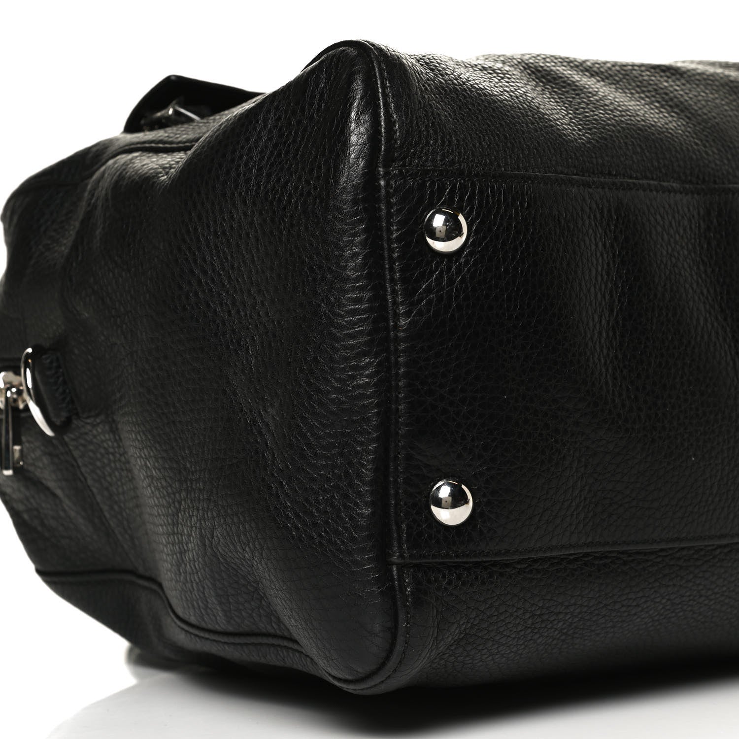 Gucci Pebbled Calfskin Soho Carry On Duffle Black 10 of 15
