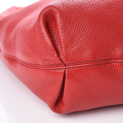 Gucci Pebbled Calfskin Large Soho Hobo Red 9 of 10