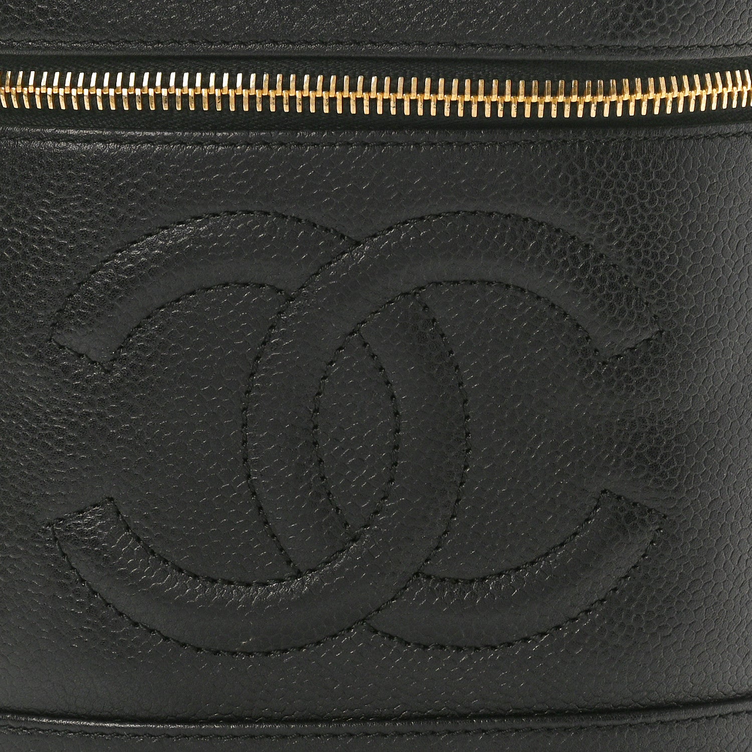 Chanel Caviar Vanity Cosmetic Case Black 8 of 10