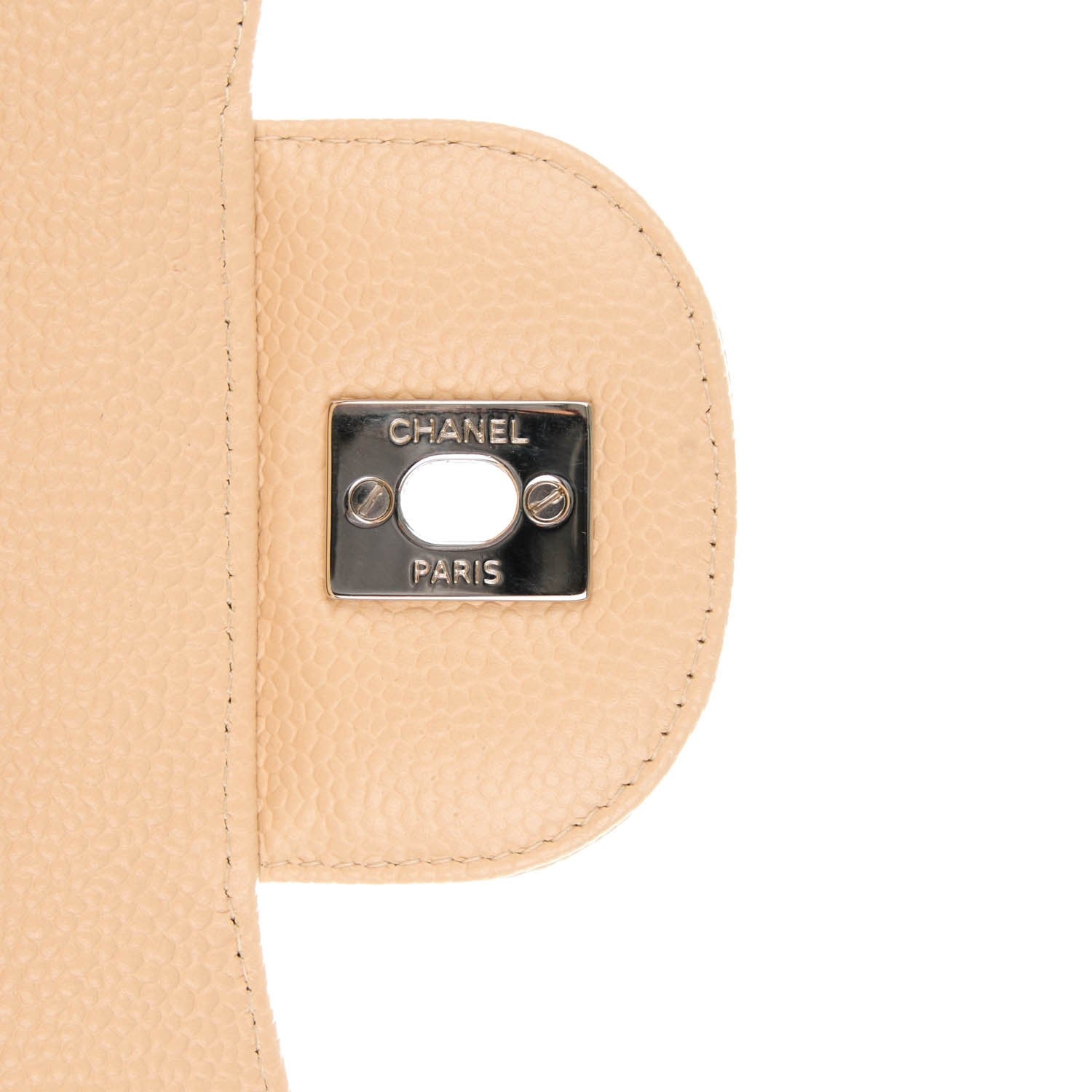 Chanel Caviar Quilted Jumbo Double Flap Beige Clair 5 of 9